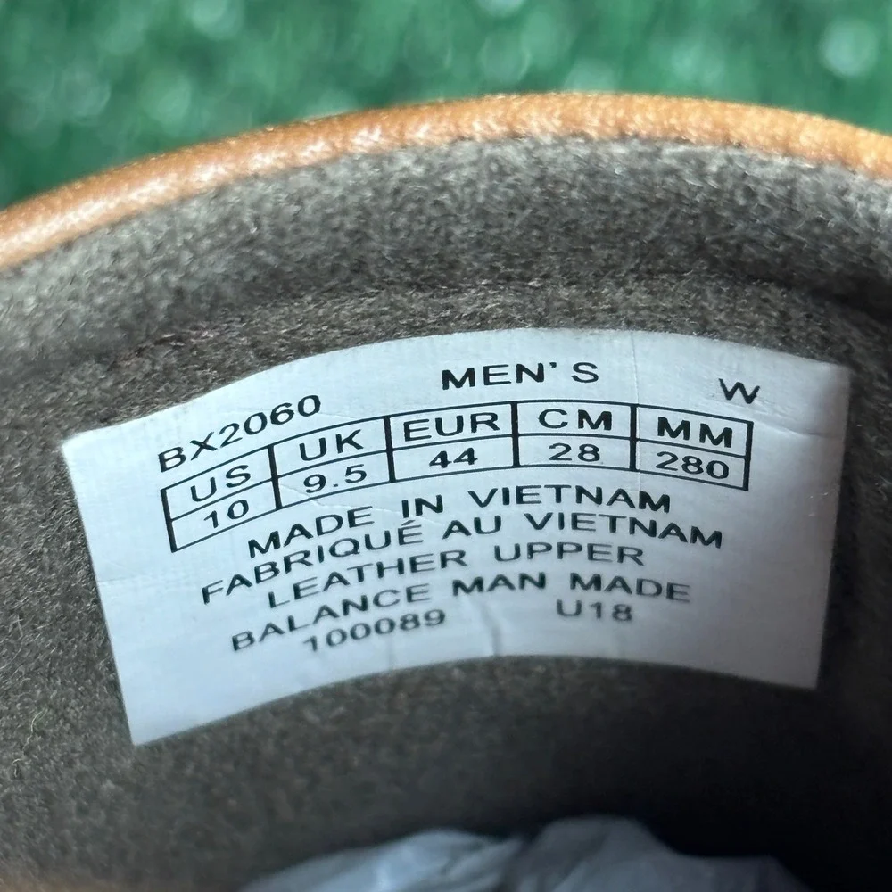 Rockport Leader BX2060 Leather Bike Toe Slip On Loafer Tan Brown Mens Sz 10 Wide
